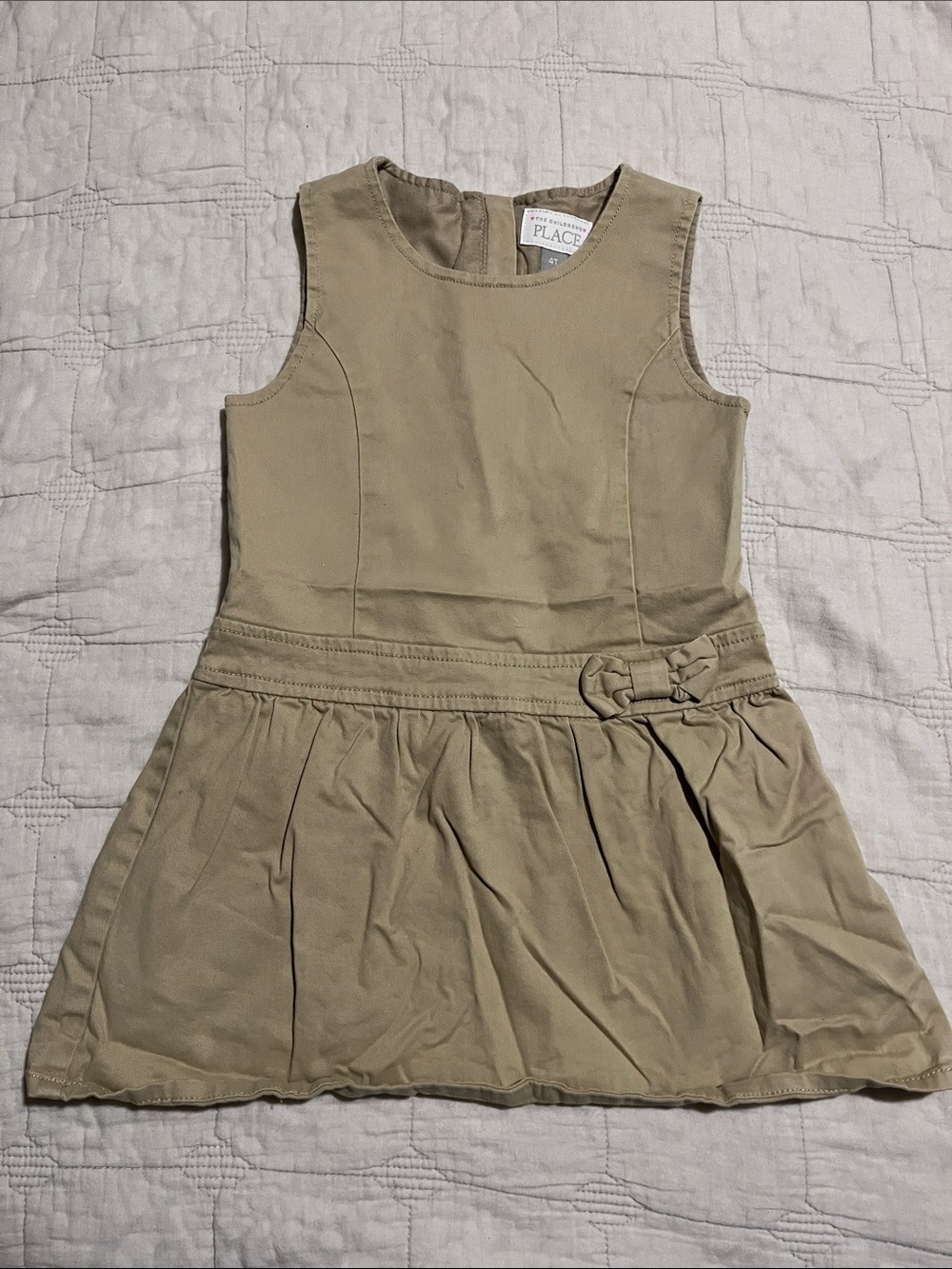 Girls Khaki Uniform Jumper - Size 4T